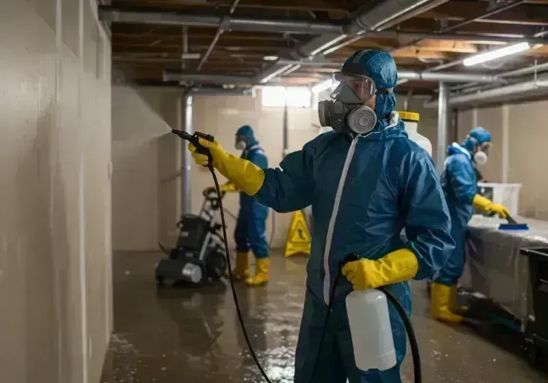 Basement Sanitization and Antimicrobial Treatment process in Spring Valley, NV