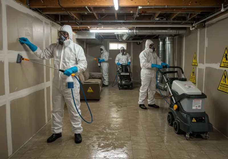 Basement Moisture Removal and Structural Drying process in Spring Valley, NV